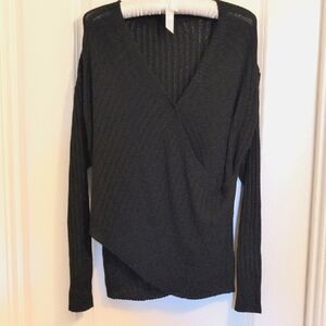 Black "Wrap" Light Women's Sweater